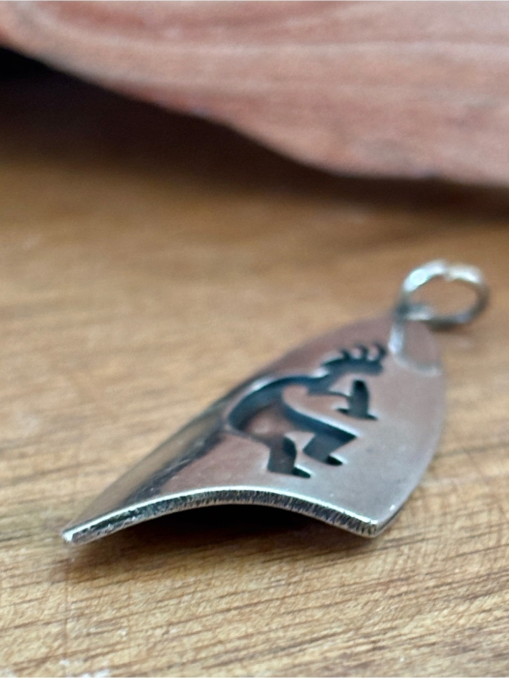 Vintage Native American Signed Sterling Kokopelli Pendant - 2” long - Picture 6 of 10